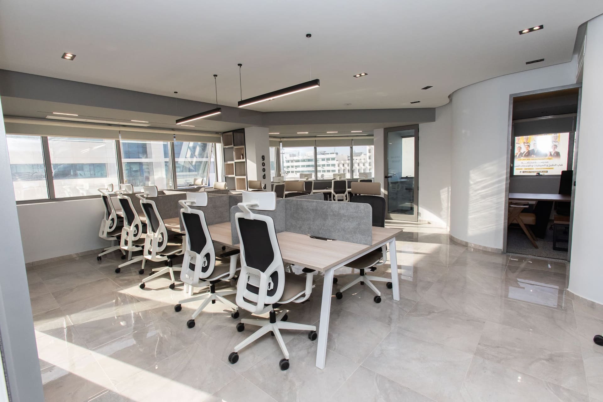 Open coworking space at Pixel Coworking